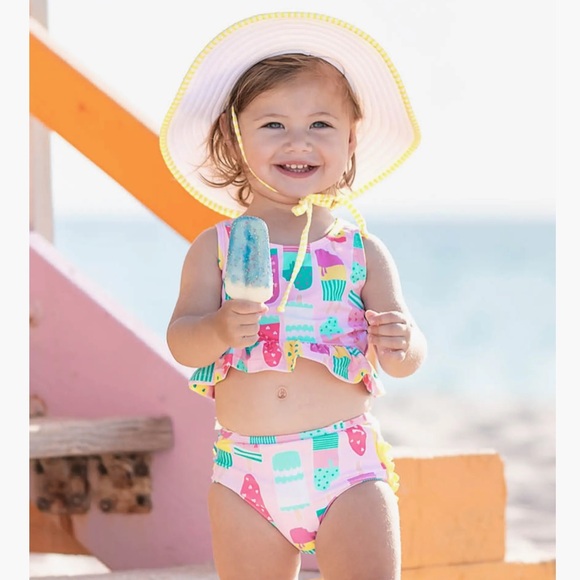 Ruffle Butts Other - Kids' Ice Cream Social Two-Piece Swimsuit- 4T